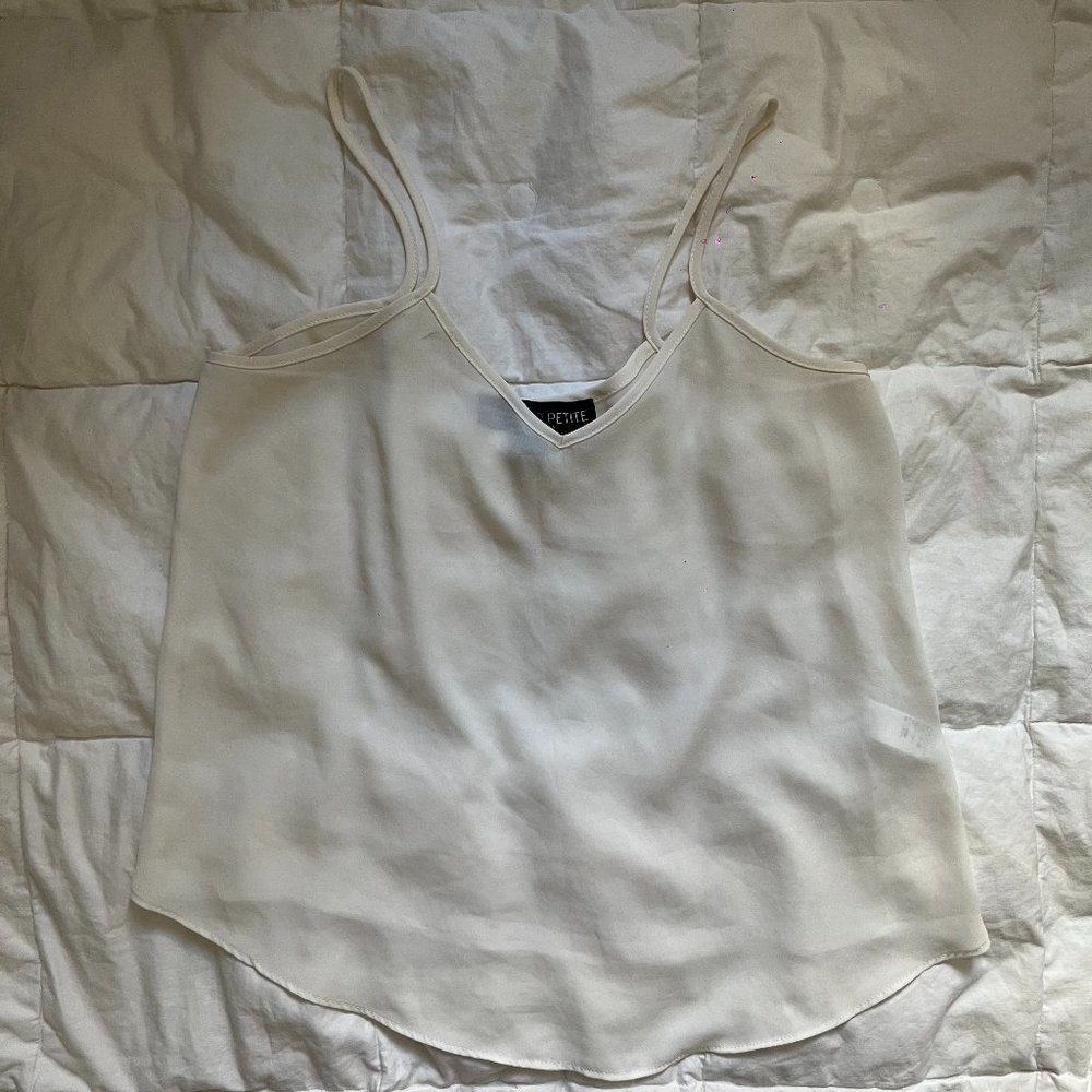 Topshop Women's White Camisole Tank Size 0
